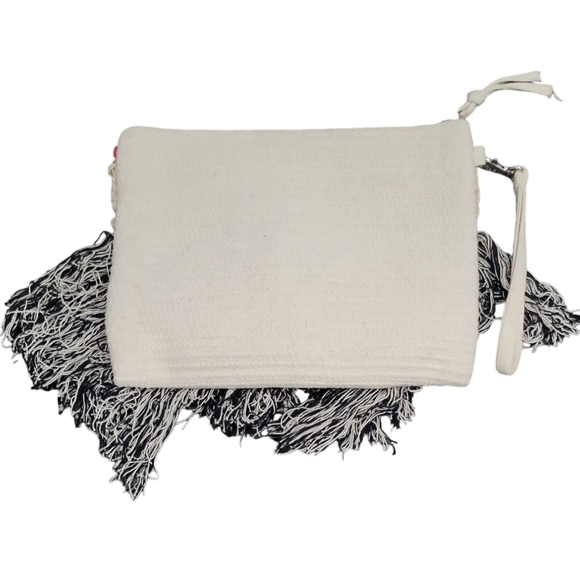 Lovestitch Tribal Boho Fringe Clutch Handbag - Picture 2 of 4